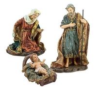Belén navideño, resina, 46 cm, de 3 piezas