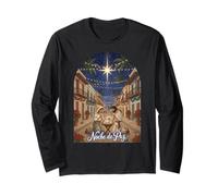Belén puertorriqueño diseño navideño Manga Larga