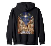 Belén puertorriqueño diseño navideño Sudadera con Capucha