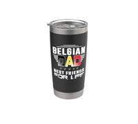 Belgian Dad Best Friends For Life Funny For Fathers Daddy Vaso térmico de acero inoxidable de doble pared
