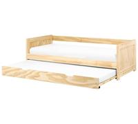 Beliani Cama Nido Infantil Deslizante de Madera de Pino marrón Claro 90 x 200 cm Gravelines