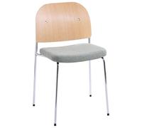 Beliani Conjunto de 2 sillas de Comedor con Estructura de Metal Asiento tapizado apilables Estilo Loft Vintage Verde/marrón Claro Ashcroft