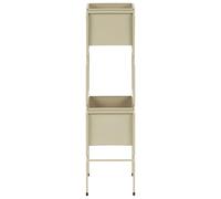 Beliani Macetero para Interior y Exterior Soporte para Maceta 20 x 20 x 75 cm Metal Beige Cotinus