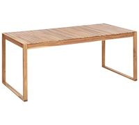 Beliani Mesa de Comedor de jardín de Madera de Acacia certificada 180 x 90 cm con Tablero Rectangular diseño clásico Sassari II