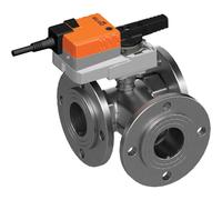 Belimo Válvula De Bola De 3 Vías DN50 Brida Kvs49 100-240VAC 90s 2/3-Punto 10Nm IP54 SPDT R7050R-B3/NR230A-S