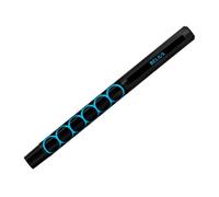 Boligrafo belius legacy aluminio diseño circulos azul cuerpo negro tinta color azul caja de diseño - BB359
