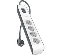 Belkin BSV400vf2M - Protección contra sobretensiones (4 tomas, cable de 2 m) blanco y gris
