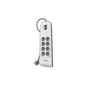 Belkin BSV804VF2M 8 Tomas Botones Blanco/Gris - Regleta