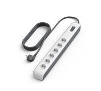 Belkin Regleta de enchufes de 6 tomas con protección contra sobretensiones, ladrón con 6 enchufes de CA protegidas, 650 julios, cable de 2 metros, multiplicador de enchufes con protección eléctrica