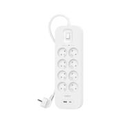 Belkin Srb003ca2m Protector Contra Sobretensiones Blanco 8 Salidas Ac 2 M