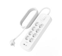 Belkin Surge Socket 8-fold con USB C, 900J, 18W, 2m SRB003vf2MV2