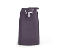 bella Abrelatas eléctrico y afilador de cuchillos, abridor multifuncional de tarros y botellas con palanca de corte extraíble y almacenamiento de cable, hoja de acero inoxidable, ciruela