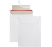 Belle Vous Set de 100 Sobres Portadocumentos Adhesivos 177 x 227 mm 250 g/m² - Sobres Carton Rigido para Tarjetas, Fotos, Discos, Papeles, Archivos y Documentos