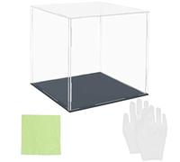 Belle Vous Vitrina Expositora de Acrílico Transparente - 20 x 20 x 20 cm - Expositor Metacrilato Grande a Prueba de Polvo para Figuras de Acción, Juguetes, Mini figuras, Coleccionables y Modelos