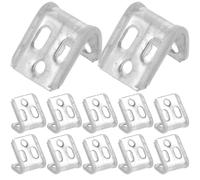 BELLIFFY 12 Piezas Clip de Resorte para Muebles de 5 Orificios | Plata, Fijación para Sofá y Silla de Muelle, Kit de Reparación de Muebles