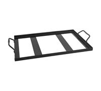 BELLIFFY Parrilla para Barbacoa Estante para Platos de de Hierro esmaltado Negro para Cocina y Barbacoa con Estructura Robusta