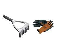 Bellota 3006 Rastrillo 6 púas, Standard + 75102-9/L Guante jardín Grip, L