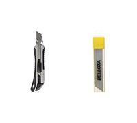 Bellota 51406-18Cúter Titanio profesional con cuchilas de alta precisión con bloqueo de seguridad + H51406-18Cuchillas Cutter, hojas para cuter profesional y de precisión