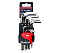 Bellota 6458-9 N - JUEGO LLAVES ALLEN NIQ. DOBLE CLIP 9