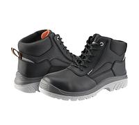 Bellota 72307NJS341 - Bota de Seguridad Comp+ Negra S3 de Hombre y Mujer (Talla 41) de Piel Hidrofugada Lisa, Acolchada y con Zonas Reforzadas Antiabrasión