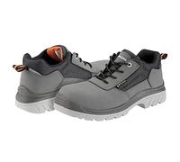 Bellota 72308GJS345 - Zapato de Seguridad Comp+ Nobuck S3 Gris de Hombre y Mujer (Talla 45) de Piel Hidrofugada Nobuck, Acolchada y con Zonas Reforzadas Antiabrasión