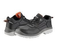 Bellota 72308NJS347 - Zapato de Seguridad Comp+ Negra S3 de Hombre y Mujer (Talla 47) de Piel Hidrofugada Lisa, Acolchada y con Zonas Reforzadas Antiabrasión