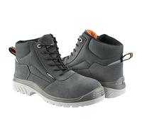 Bellota 72309GJS1P42 - Bota de Seguridad Comp+ Gris S1P de Hombre y Mujer (Talla 42) de Piel Serraje Transpirable, Acolchada y con Zonas Reforzadas Antiabrasión