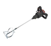 Bellota M18N - Máquina mezcladora eléctrica 1800 W 220 v enchufe tipo C-F con 2 velocidades, sin maleta, varilla M14 de 140 mm incluida, mezclador para mortero, cemento, resinas y pinturas