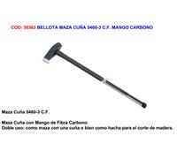 Bellota Maza cuña 5460-3 CF – Mango de fibra de carbono, cabeza de acero – 3 kg