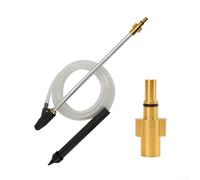 Belnotelt Kit de varilla de chorro de arena para lavadoras a presión Karcher, barra de pulverización de 8 boquillas con conector, accesorios de limpieza de alta presión para eliminación de pintura