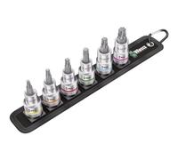 Wera Juego de vasos Belt C 3 TORX® HF Zyklop – de arrastre de 1/2" y función de retención, 6 piezas