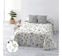BELUM | Colcha Bouti 100 gr Cama 150/160 Medida Producto: 250x270 Tejido: 100% algodón orgánico 175 Hilos. Certificado Oeko-Tex Modelo: Santorini