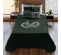 BELUM | Edredón Harry Potter, Edredón 250 gr Modelo Slytherin Values para Cama de 90 (190x270cm.)