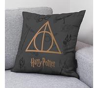 BELUM | Funda Cojín Harry Potter con relleno incluido tamaño 45x45cm modelo Deathly Hallows A