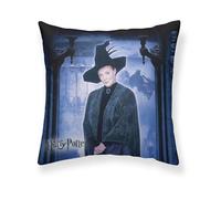 BELUM | Funda Cojín Harry Potter Tamaño: 50x50 - Modelo: McGonagall A - Tejido: Half Panama 100% algodón. 250 Grs.