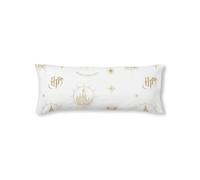 BELUM | Funda de Almohada Harry Potter, Funda de Almohada 100% algodón Modelo Hogwarts Gold Christmas de 50x80cm.