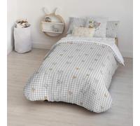 BELUM | Funda nórdica con Botones 100% algodón Modelo Tom Jerry Vichy Cama de 105 (180x240 cm); Funda nórdica Ligera y Confortable; Funda nórdica licencias Oficiales…