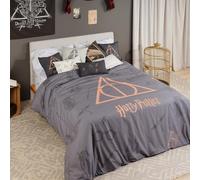 BELUM | Funda nórdica Harry Potter | Modelo Deathly Hallows | Funda Nórdica con Botones | 100% Algodón | Cama de 150/160 (240x240 cm)