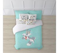 BELUM | Funda nórdica Looney Tunes | Funda nórdica Modelo Rebel Bugs | Funda Nórdica con Botones | Funda nórdica 100% algodón | Funda Nórdica (Cama de 105 (180X240 cm))