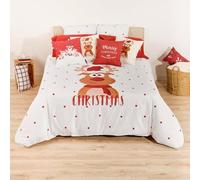 BELUM | Funda nórdica Navidad 50% algodón - 50% poliéster, Funda nórdica con Botones Laponia 21 140x200
