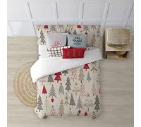 BELUM | Funda nórdica Navidad 50% algodón - 50% poliéster, Funda nórdica con Botones Laponia 6 140x200