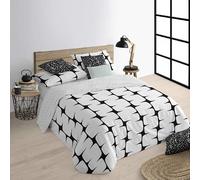 BELUM | Funda nórdica para Cama de 140x200 cm. | Tejido: 100% algodón orgánico 175 Hilos. Certificado Oeko-Tex | Modelo: Lahan Black