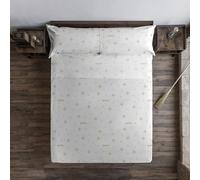 BELUM | Juego de sábanas Harry Potter, Juego de sábanas con Almohada y Bajera Estampadas 100% algodón Modelo HPotter Stars Gold para Cama de 180.