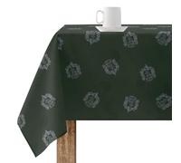 BELUM | Mantel 140x140 cm Harry Potter Mantel resinado (Tacto plastificado) Antimanchas Modelo Slytherin Shield