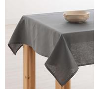 Belum | Mantel Antimanchas Lino 100% Antrachite 400x150 cm | Mantel Mesa Rectangular Resinado | Mantel Hidrófugo de Calidad en Varias Medidas | Manteles de Lino para Interior y Exterior Anthracithe
