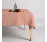Belum | Mantel Antimanchas Lino 100% Antrachite 400x150 cm | Mantel Mesa Rectangular Resinado | Mantel Hidrófugo de Calidad en Varias Medidas | Manteles de Lino para Interior y Exterior Dustypink