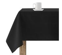 BELUM | Mantel Antimanchas Tamaño 100x140 cm - Mantel Tacto Extrasuave Color Negro - Mantel 100% Made in Spain Tejido 65% algodón orgánico - 35% poliéster - Mantel Modelo Rodas 319