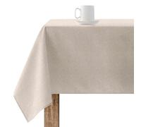 BELUM | Mantel Liso 101 140x140 cm Resinado Antimanchas, Impermeable NO Hule, Tejido 100% Algodón Orgánico, Tacto Algodón