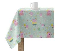 BELUM | Mantel Peppa Pig 250x140 cm Mantel resinado (Tacto plastificado) Antimanchas Modelo Summer Peppa 1
