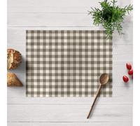 BELUM | Pack 2 Unidades Mantel Individual Medida: 45x35 cm Tejido 65% algodón orgánico - 35% poliéster resinado Antimanchas (Tacto no plastificado), 300 grs. Modelo: Cuadros 150-04